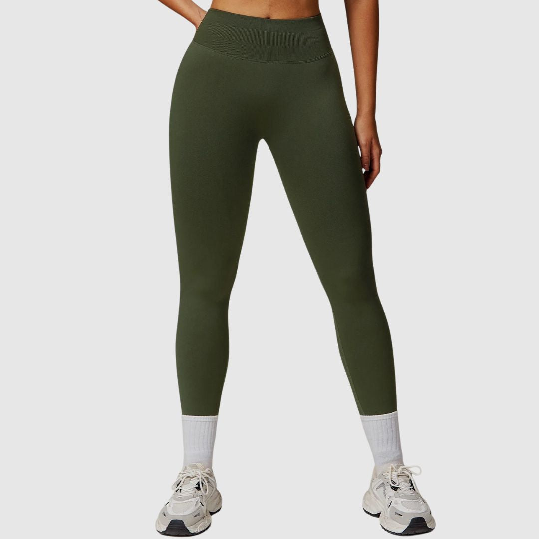 Vibe Scrunch Leggings, high-waist, scrunch seam for glute shaping, stretchy and breathable, squat-proof, ideal for gym and active wear