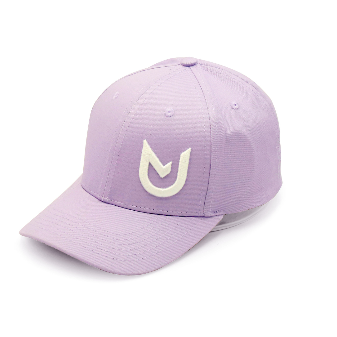 Side profile of Baseball Cap 3D Orchid Bloom highlighting stylish stitching and silhouette