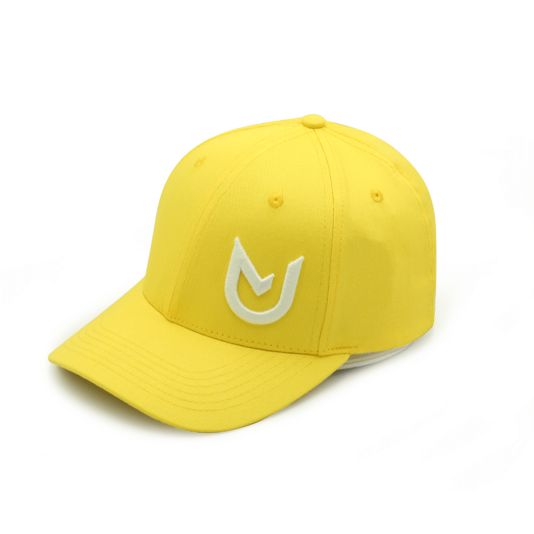 Baseball Cap 3D Yellow – vibrant yellow UNANIMOUS cap with 3D logo embroidery