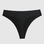 Seamless Sport Thong black high-performance activewear for gym and daily comfort
