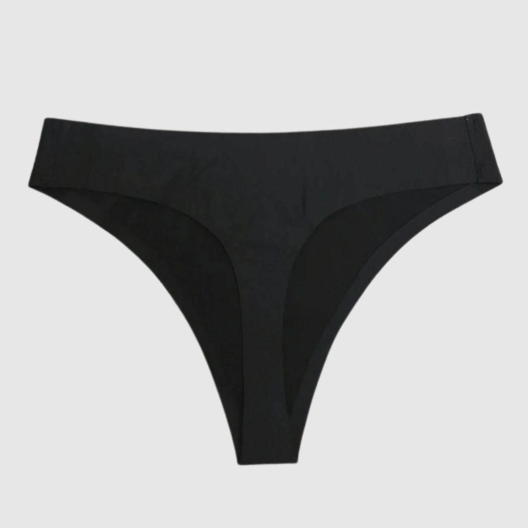 Seamless Sport Thong black high-performance activewear for gym and daily comfort